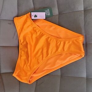 WILD FABLE WOMEN'S ORANGE HIGH WASIT BIKINI BOTTOMS. SMALL/ NWT
